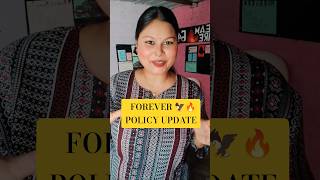 🦅FOREVER LIVING PRODUCT POLICY UPDATE #foreverlivingproducts #forever #foreverindia #shorts #viral