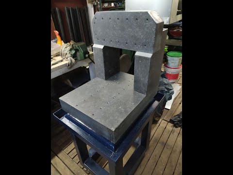 DIY Precision Black Granite CNC Machine from scrap. Part2 - Lapping, Grinding and drilling holes.