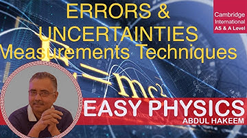 ERRORS & UNCERTAINITIES # 2