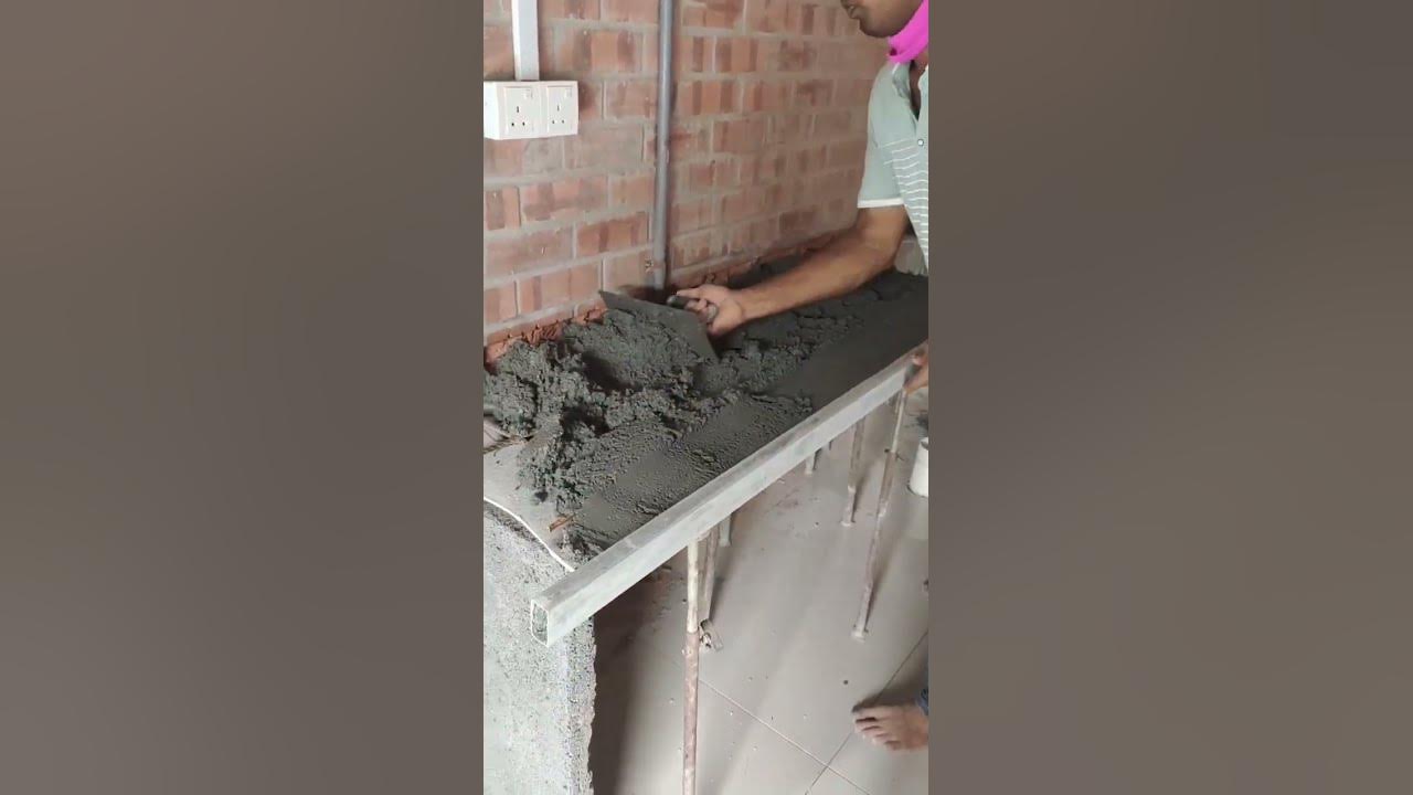 how-to-concrete-a-table-top-concrete-on-kitchen-table-preparing-floor