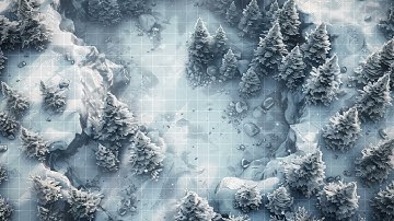 D&D | Frostfall Woods Part 4 Grid | Animated Battle Maps