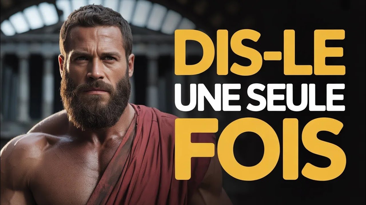 DIS CECI UNE SEULE FOIS QUAND QUELQU’UN TE MANQUE DE RESPECT SANS DRAME STOÏCISME SAGESSE STOÏCIENNE