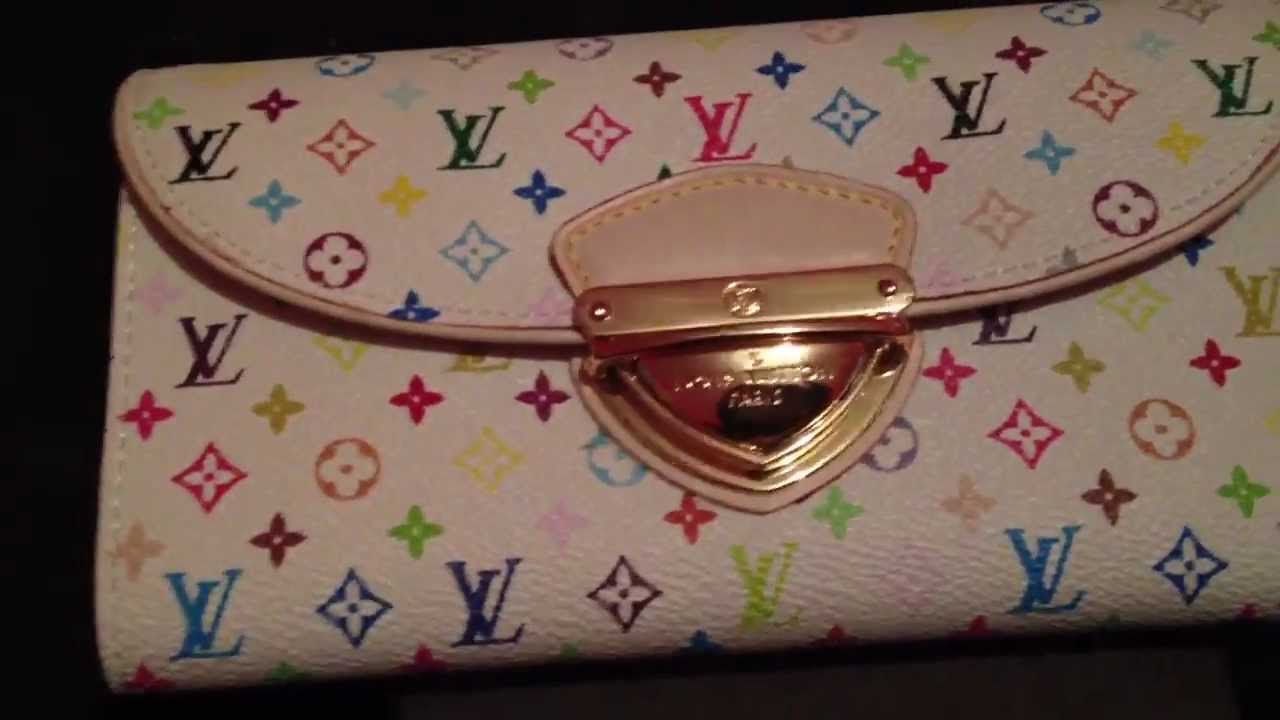 Louis Vuitton White Multicolor Eugenie Wallet