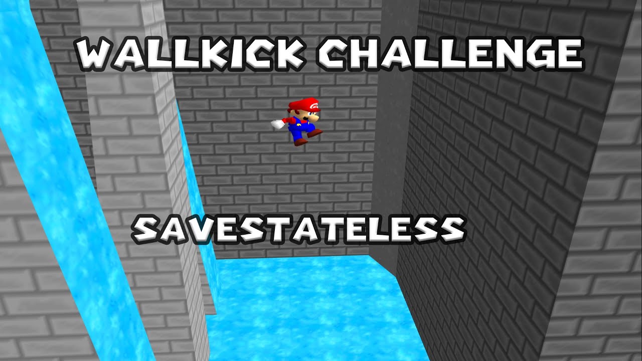 Wallkick Challenge (Super Mario 64 Kaizo ROM Hack) - YouTube