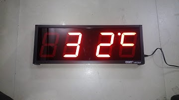 Time Date & Temperature Display Clock