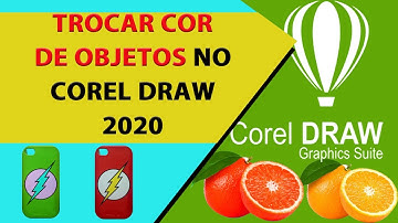 Como trocar a cor de objetos no COREL DRAW