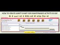 How to create Gantt chart for maintenance activity in SAP PM Module