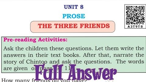 ||class 3 English||unit-8 The three friends||#class3english #class3 