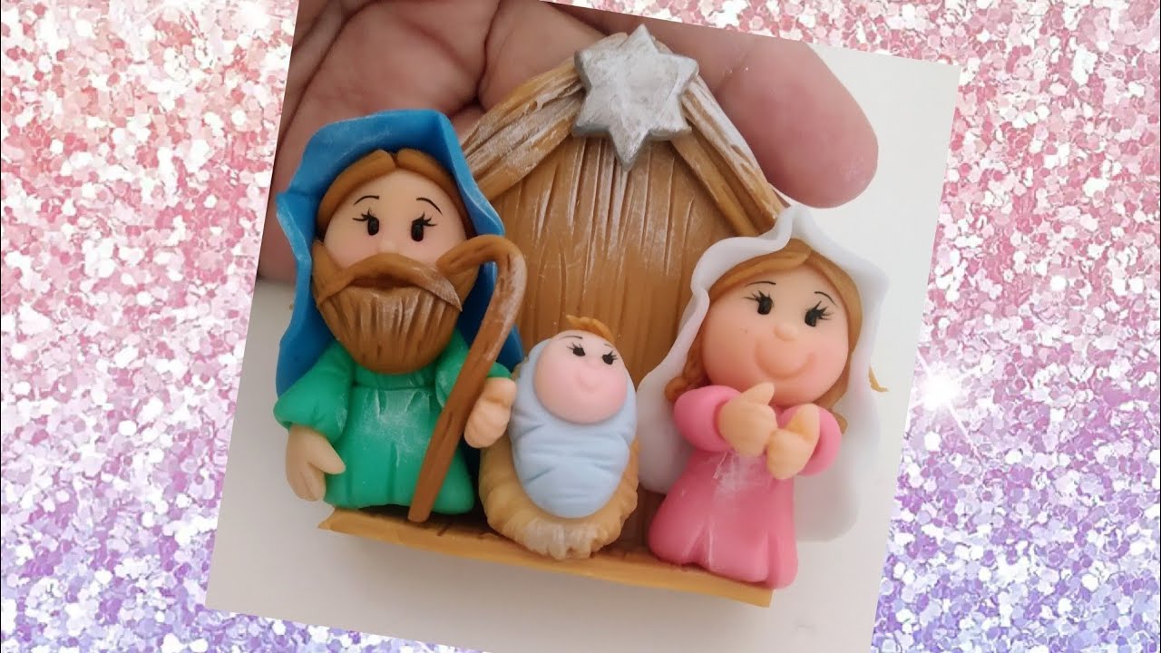 cómo HACER  un nacimiento  NAVIDEÑO para la nevera 💞💞💞