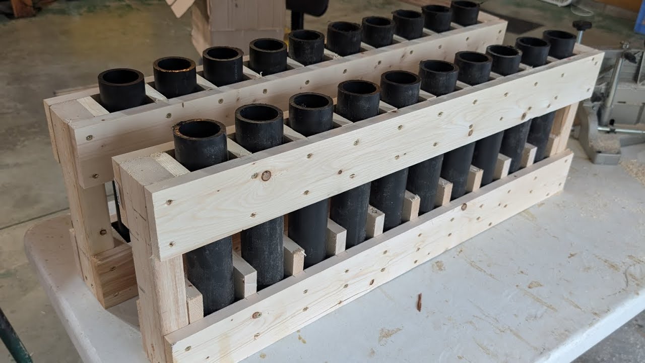 How to Build 10 shot mortar rack!!! - YouTube