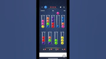 Ball sorting challenge | Level 32 #shorts #shortsfeed #ballsortpuzzle