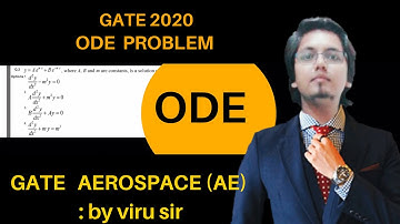 GATE AE 2020 solution | differential equation problem | ODE problem gate aerospace | by Viru sir