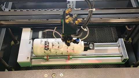 Setting Up A Rotary Device On A Lasertech CO2 Laser Engraver  HD 1080p