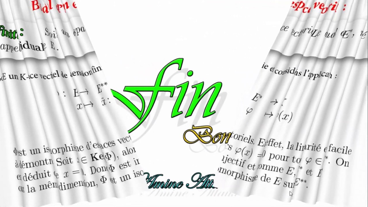 Formes linéaires et dualité partie 3