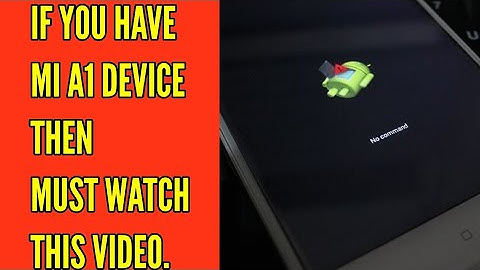 How to Flash the stock ROM in Mi A1 without Mi Flash Tool  || Installation error solved