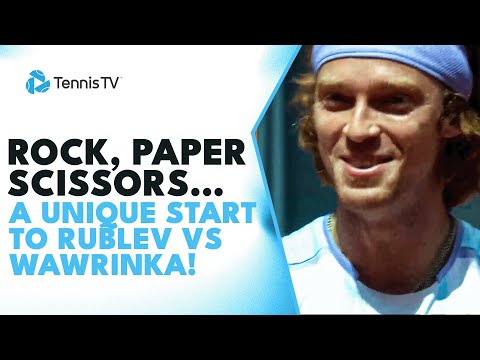 Rock, Paper, Scissors and a Broken Net! A Crazy Start to Rublev vs Wawrinka 🤣 | Madrid 2023