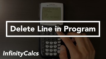 How to delete unwanted lines in your graphing calculator programs (TI 83, TI 84 & TI 89)