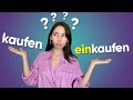 Частые ошибки в немецком: KAUFEN или EINKAUFEN? Разница между глаголами. Уровень А1-А2