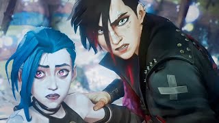 Jinx And Vi Fight In Front Of Isha Arcane S2 Ep 5