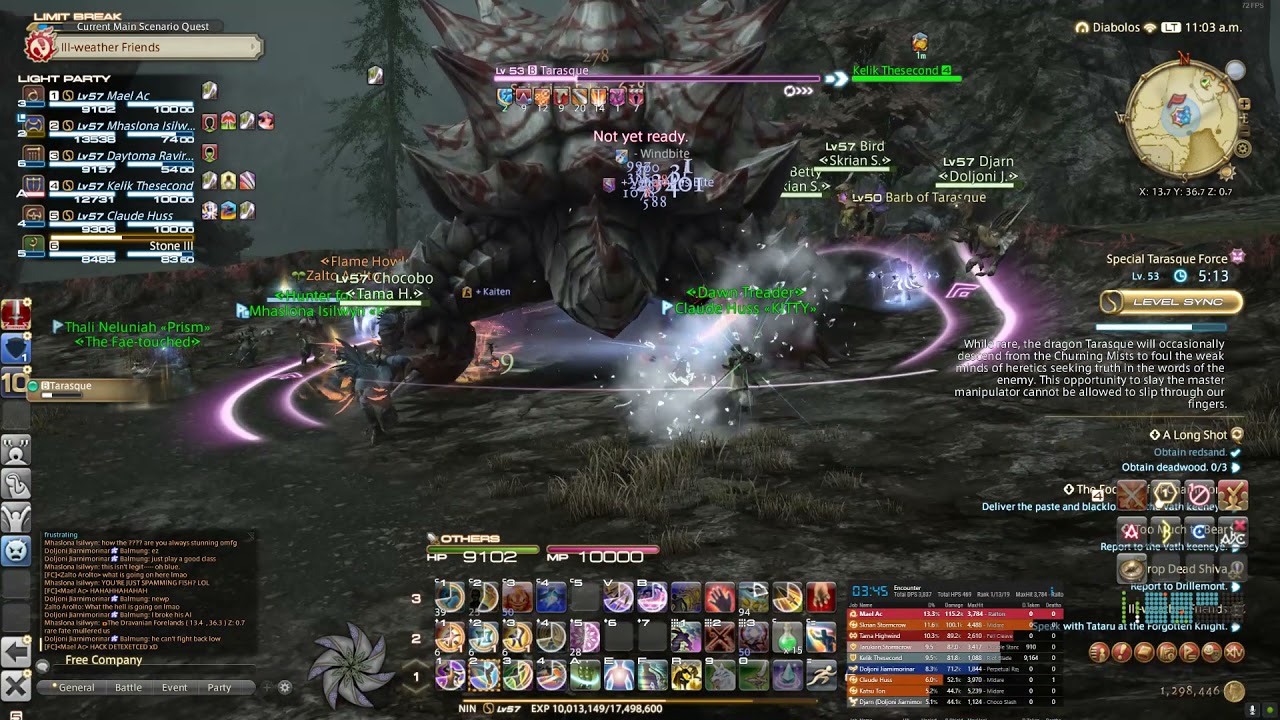 Hack detected? Dravania Fate - FFXIV