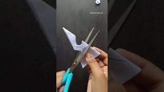 Diy paper craft || how to make a snowflake out of paper ❄️✨#shorts #drawing #snowflakes #papercrafts