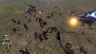 FLOOD vs UNSC vs COVENANT: HALO 3 AI BATTLE ROYALE