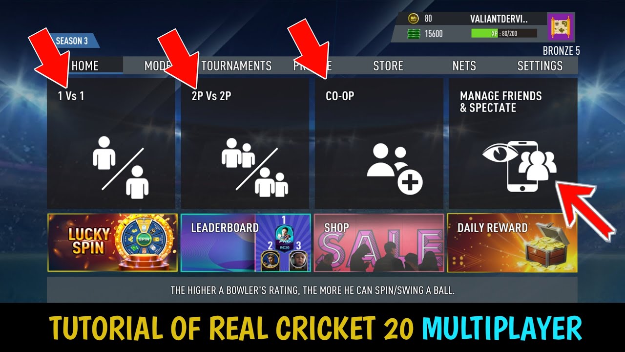 FULL TUTORIAL OF REAL CRICKET 20 MULTIPLAYER  YouTube