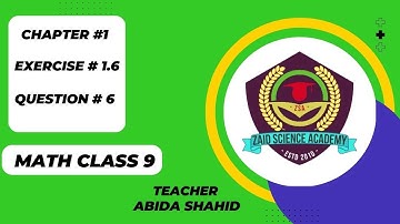 9th Class Math | Matrices and Determinants | Exercise 1.6 | Question 6 | Zaid Science Academy