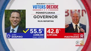 Shapiro defeats Mastriano to become PA's governor, CBS News projects