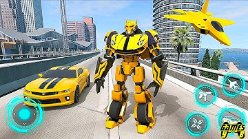 Robot Justice War: Car Jet Transformers Game 2025 3 - Android Gameplay
