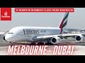 From australia in business class  melbourne to dubai  emirates business class  a380  trip report
