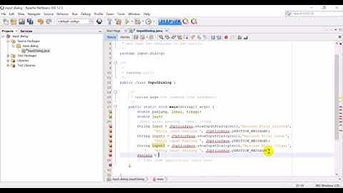 ALGORITMA PEMROGRAMAN | Praktik 5 : Input Dialog