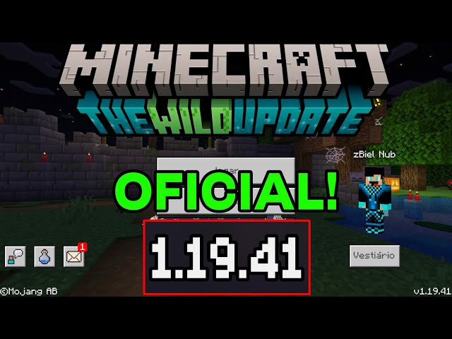 MINECRAFT PE 1.19.41 OFICIAL - NOVA ATUALIZAÇÃO COM CORREÇÕES DE