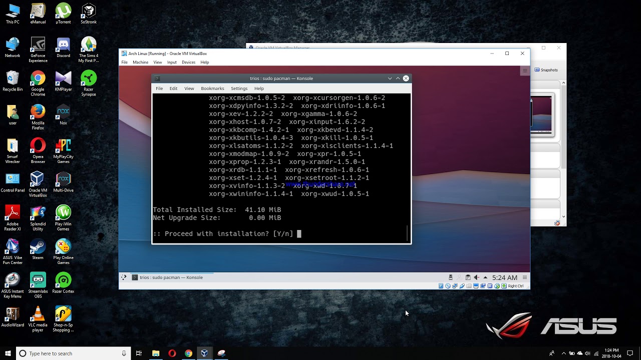 How to install another Desktop Environment in Arch Linux - YouTube