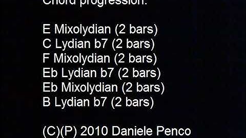 6 Changes Mixolyd to Lyd Dominant - DP