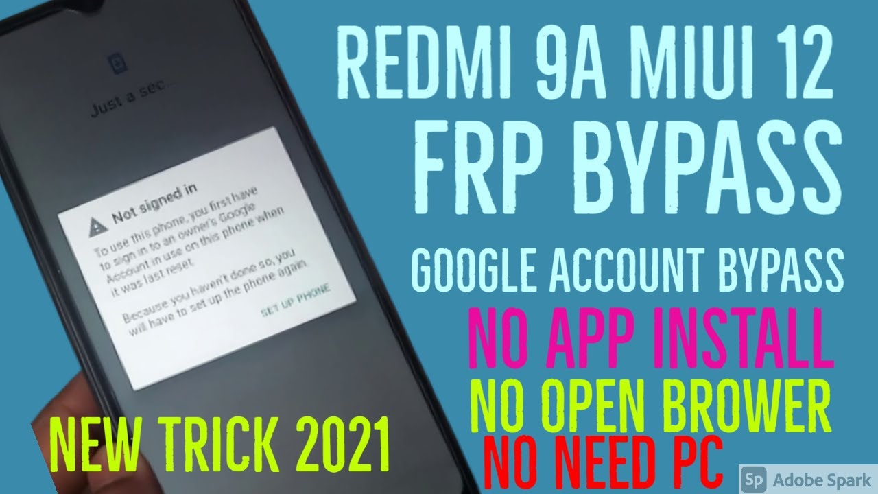 Xiaomi Redmi 9 Frp Bypass