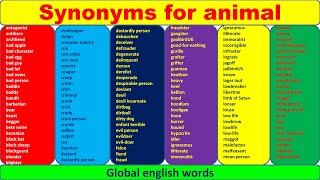 95 synonyms for animal|antonyms synonyms for competitive exams|synonyms antonyms for ielts|english