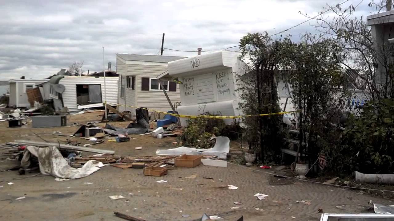 Paradise Trailer Park After Hurricane Sandy - YouTube