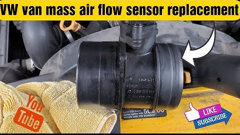 VW van mass air flow sensor replacement