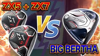 新作スリクソン ZX5試打 #3】新作ビッグバーサB21 VS 新作スリクソン
