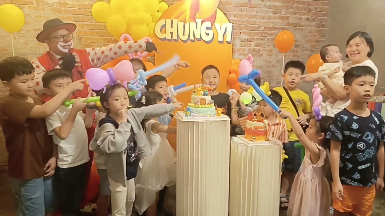 Clown in birthday party 