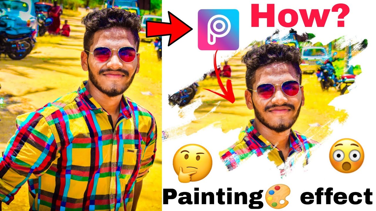 Splatter paint effects editing in picsart Tamil