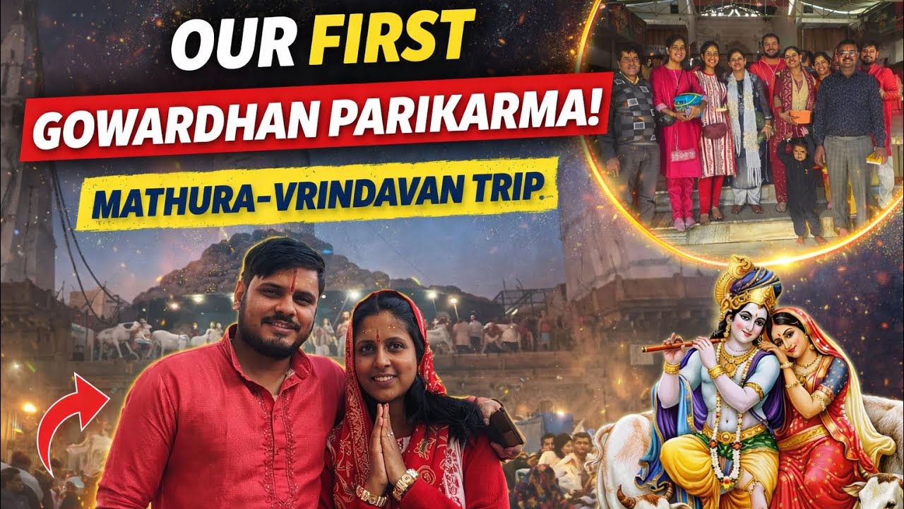 Our first Gowardhan parikarma 🙏🏻🧿 | Family Trip | @The_Mansi_Diaries 