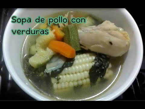 Sopa de POLLO CON VERDURAS