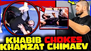 Breaking Khamzat Chimaev Gets Choked Out By Khabib Nurmagomedov In Dubai Seminar, Joe Rogan Reacts