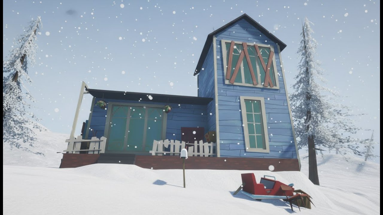 привет сосед! Зимние секреты! прохождение мода WinterSecrets