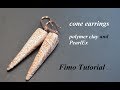 polymer clay Fimo Tutorial pearlEx earrings Ohrringe DIY серьги из полимерной глины