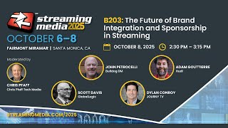 B203. The Future of Brand Integration and Sponsorship in Streaming