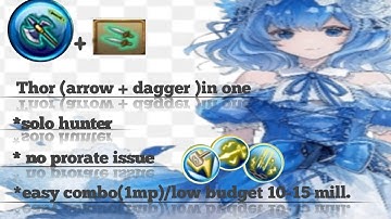 Toram Magic halberd || after nerf adjustment  (arrow + dagger ) #toramonline #toramthorbuild