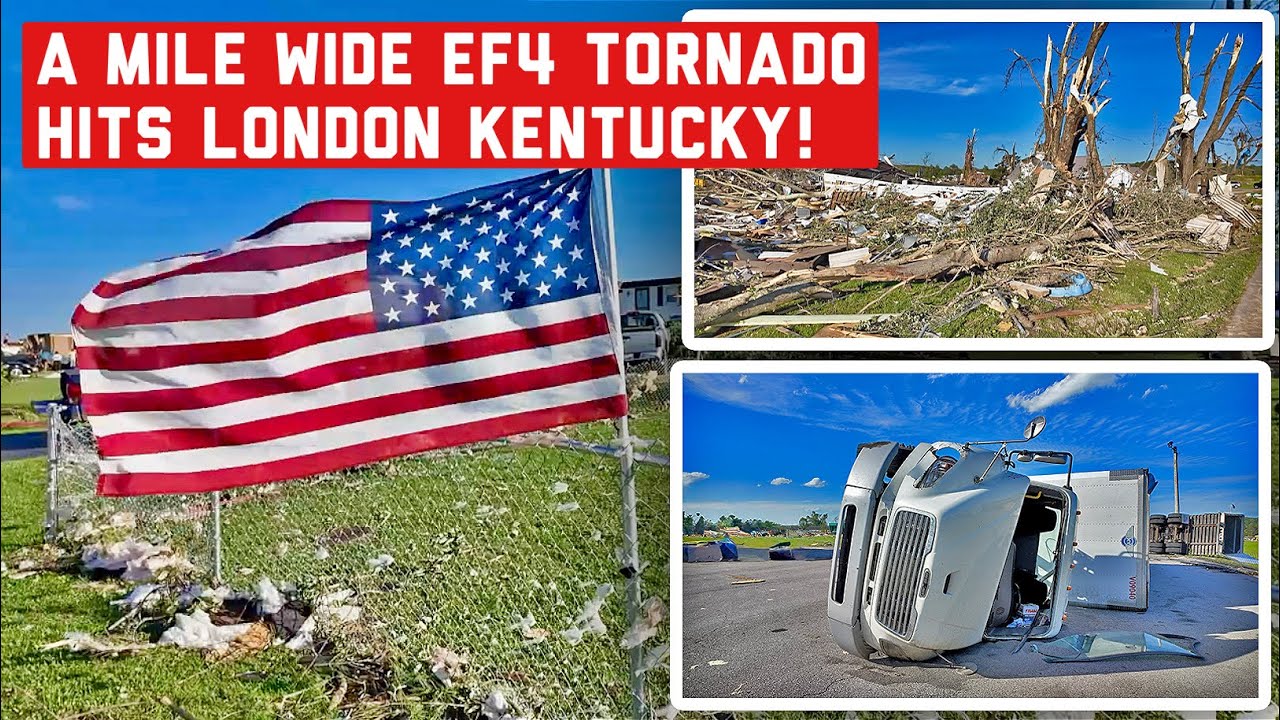 Mile Wide Monster EF4 Tornado Hits London Kentucky!